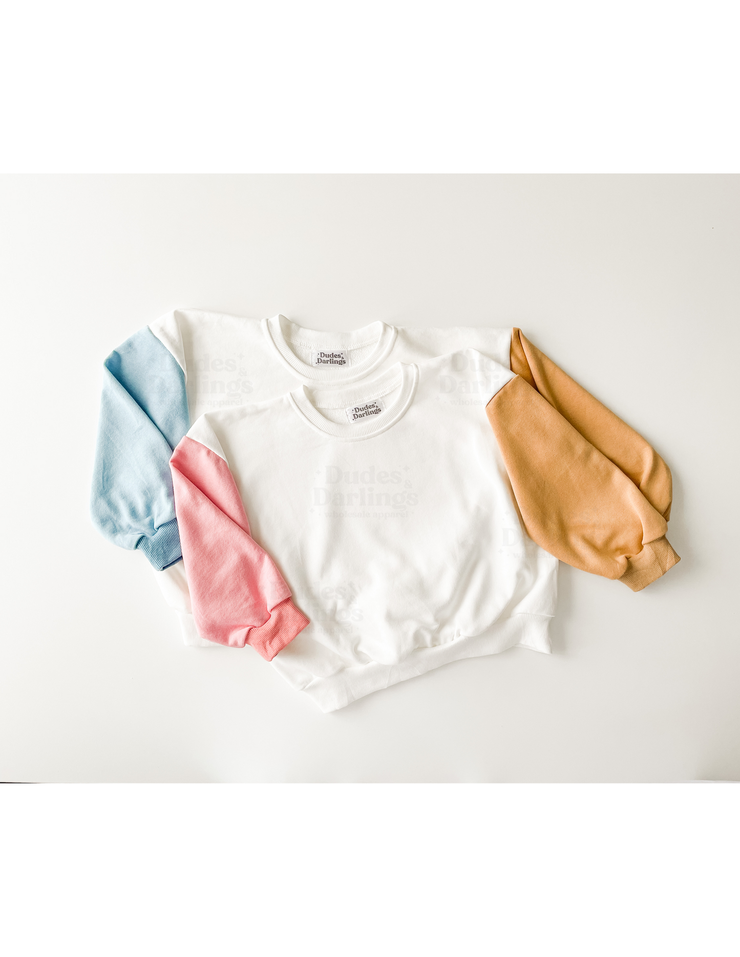 Pink Color Block Sweatshirt - 50% Cotton 50% Polyester