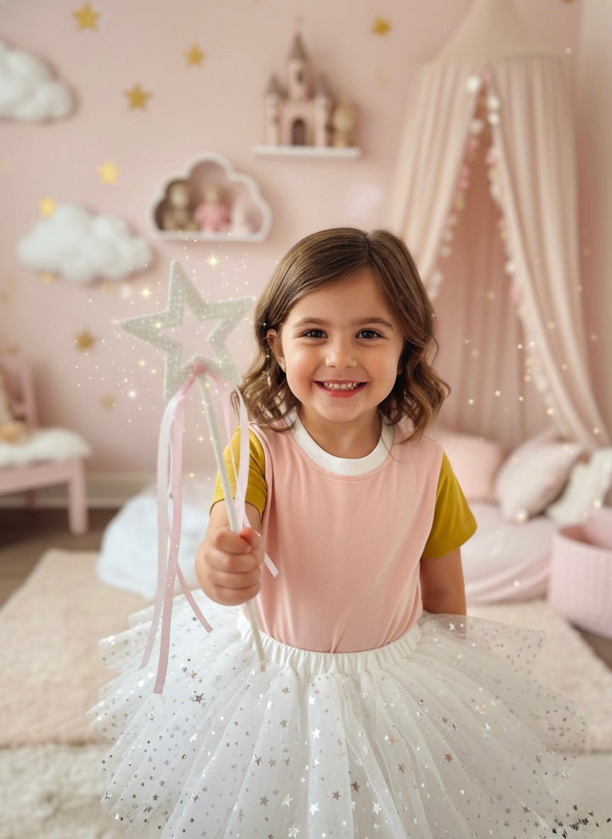 Pink and Gold Color Block Tee - 100% Cotton