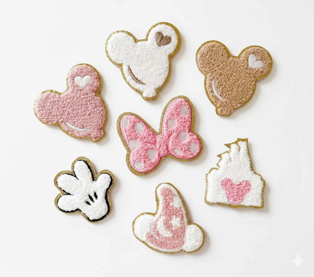 Adhesive Chenille Patches Packs of 6